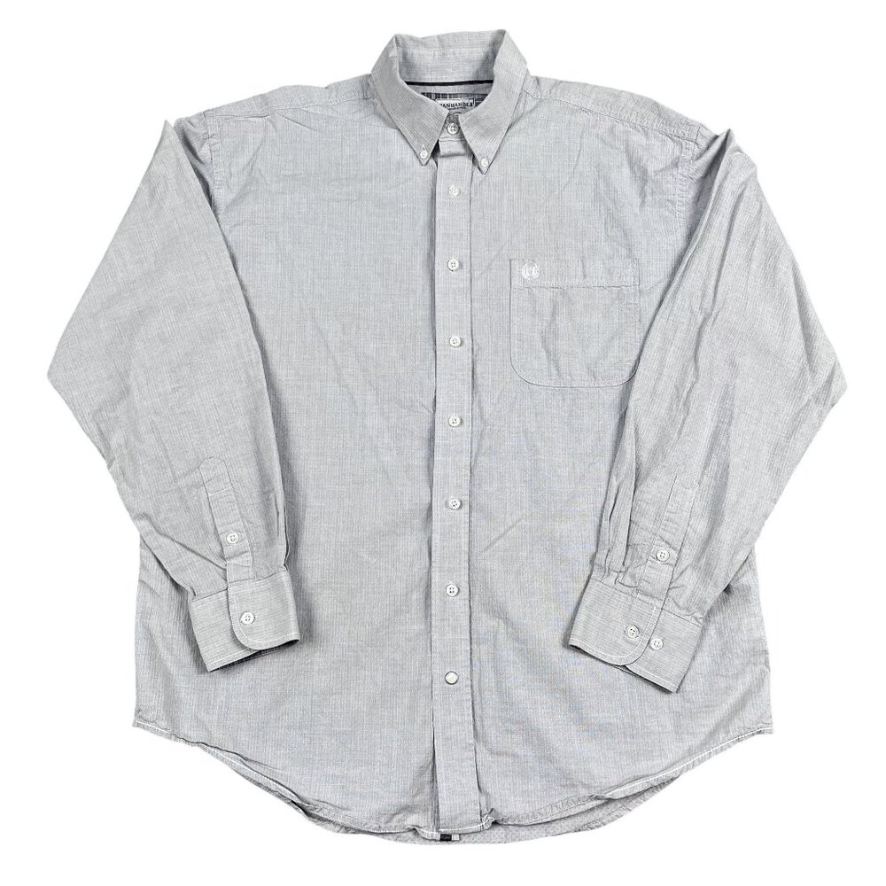 Panhandle Rough Stock Button Down Shirt Mens Large Western Wear
